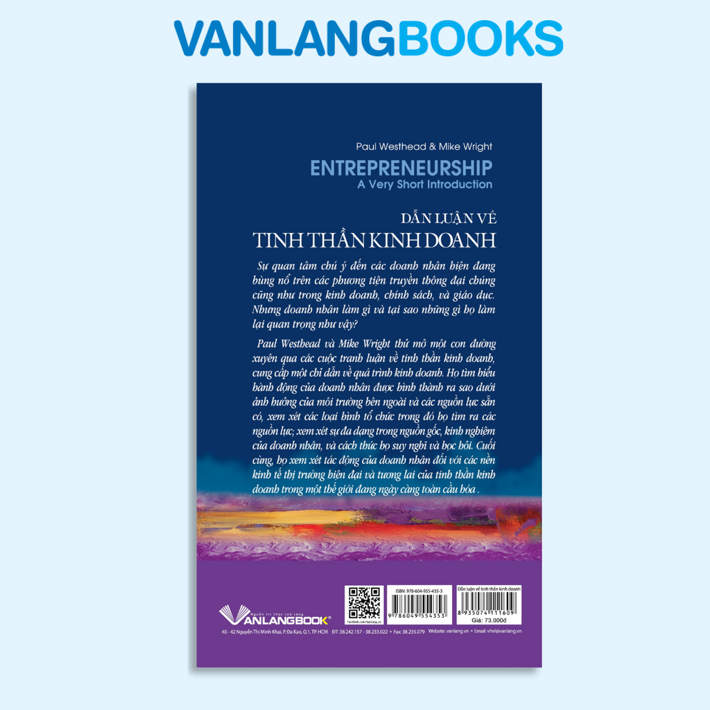 Dẫn luận về Tinh thần kinh doanh - Vanlangbooks