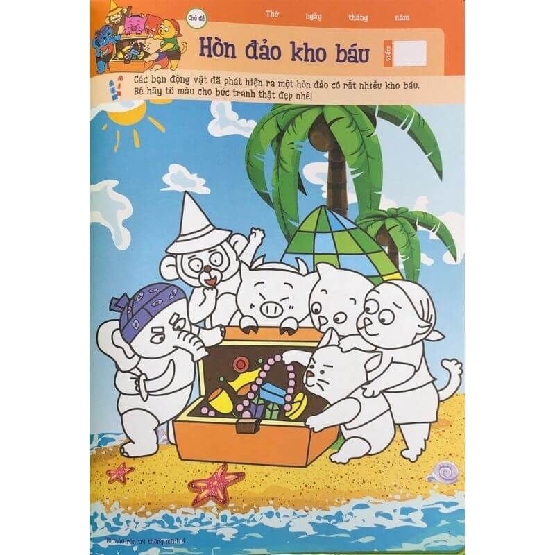 Tô Màu Rèn Trí Thông Minh Tập 4 - Vanlangbooks