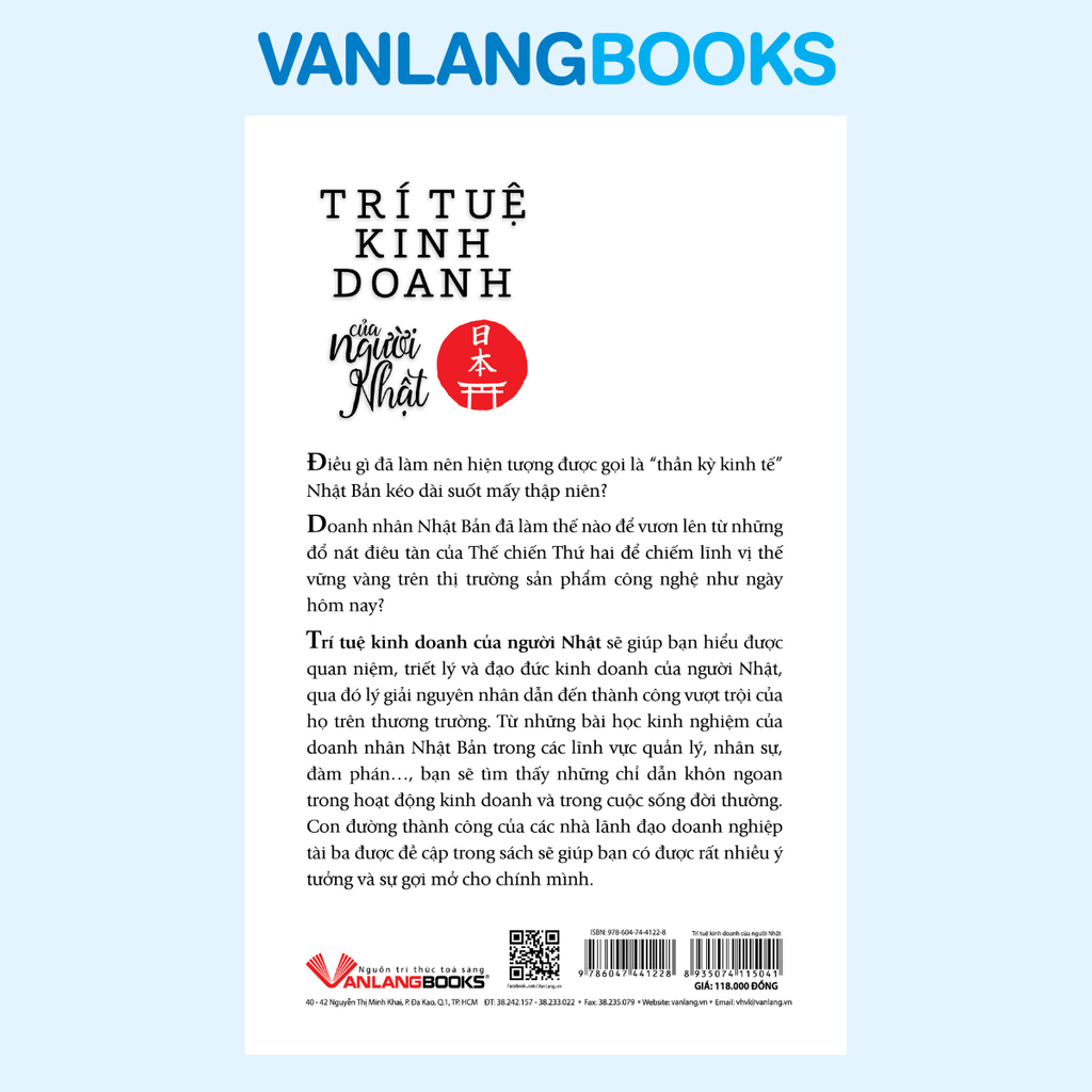 Trí Tuệ Kinh Doanh Của Người Nhật (Tái Bản 2018) - Vanlangbooks