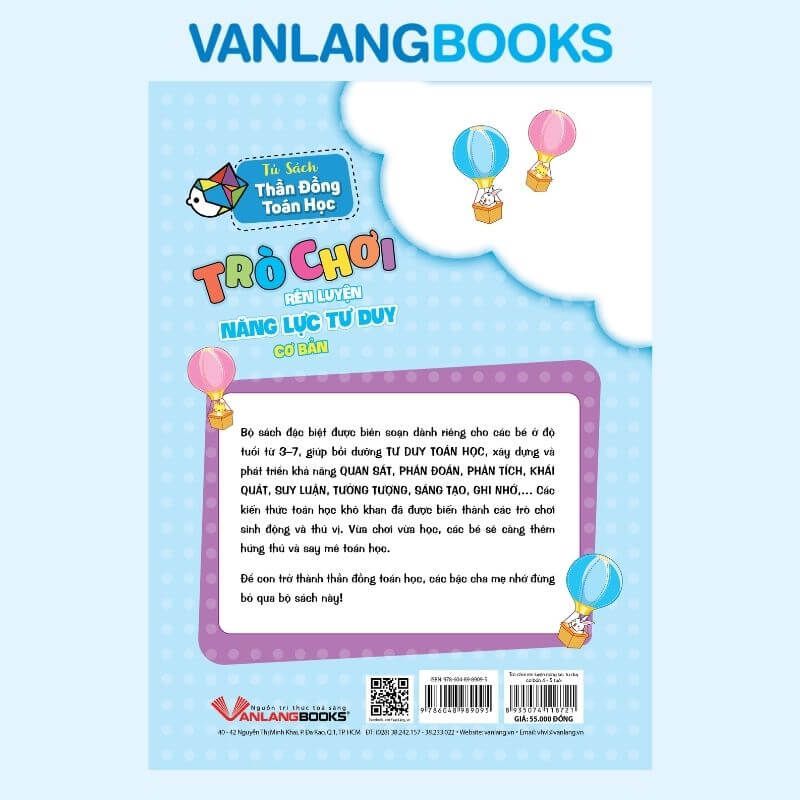 Trò Chơi Rèn Luyện Năng Lực Tư Duy Cơ Bản (4 -5 Tuổi) - Vanlangbooks