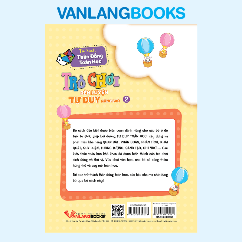 Trò Chơi Rèn Luyện Tư Duy Nâng Cao 2 (5 -7 Tuổi) - Vanlangbooks