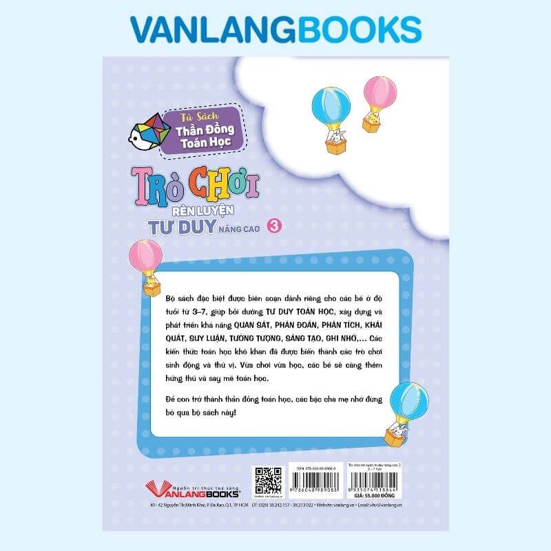 Sách Trò Chơi Rèn Luyện Tư Duy Nâng Cao 3 (5 -7 Tuổi) - Vanlangbooks