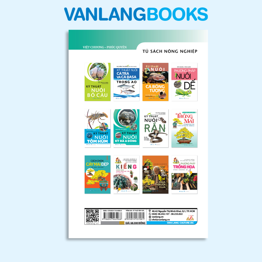 Trồng Mai – Kỹ Thuật Bón Tưới, Phòng Trừ Sâu Rầy – Bệnh Hại (Tái bản 2025) - Vanlangbooks