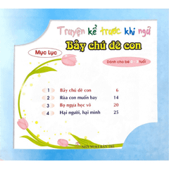 Truyện Kể Trước Giờ Đi Ngủ - Bảy Chú Dê Con - Vanlangbooks