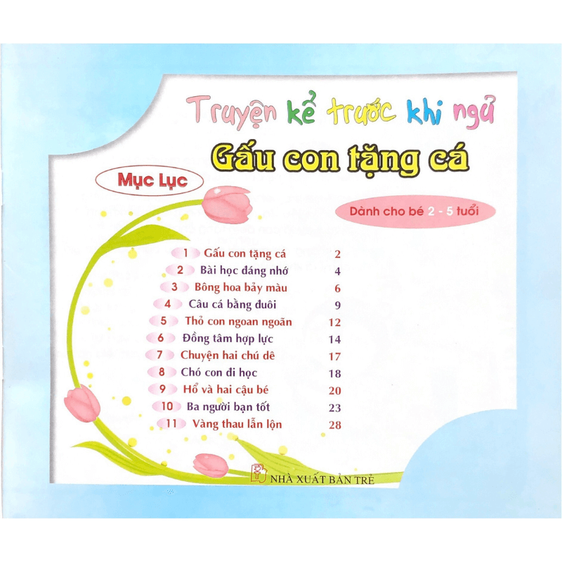 Truyện Kể Trước Giờ Đi Ngủ - Gấu Con Tặng Cá - Vanlangbooks