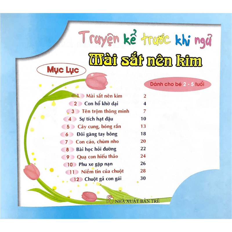 Truyện Kể Trước Giờ Đi Ngủ - Mài Sắt Nên Kim - Vanlangbooks