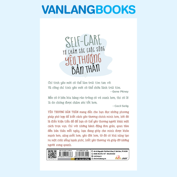 Tự Chăm Sóc Cuộc Sống - Yêu Thương Bản Thân – (Tái Bản 2025) – Vanlangbooks