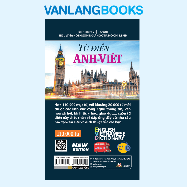 Từ Điển Anh - Việt 110.000 Từ – (Tái Bản 2025) - Vanlangbooks