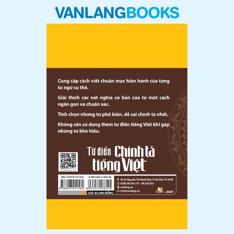 Từ Điển Chính Tả Tiếng Việt (Tái Bản 2026) - Vanlangbooks