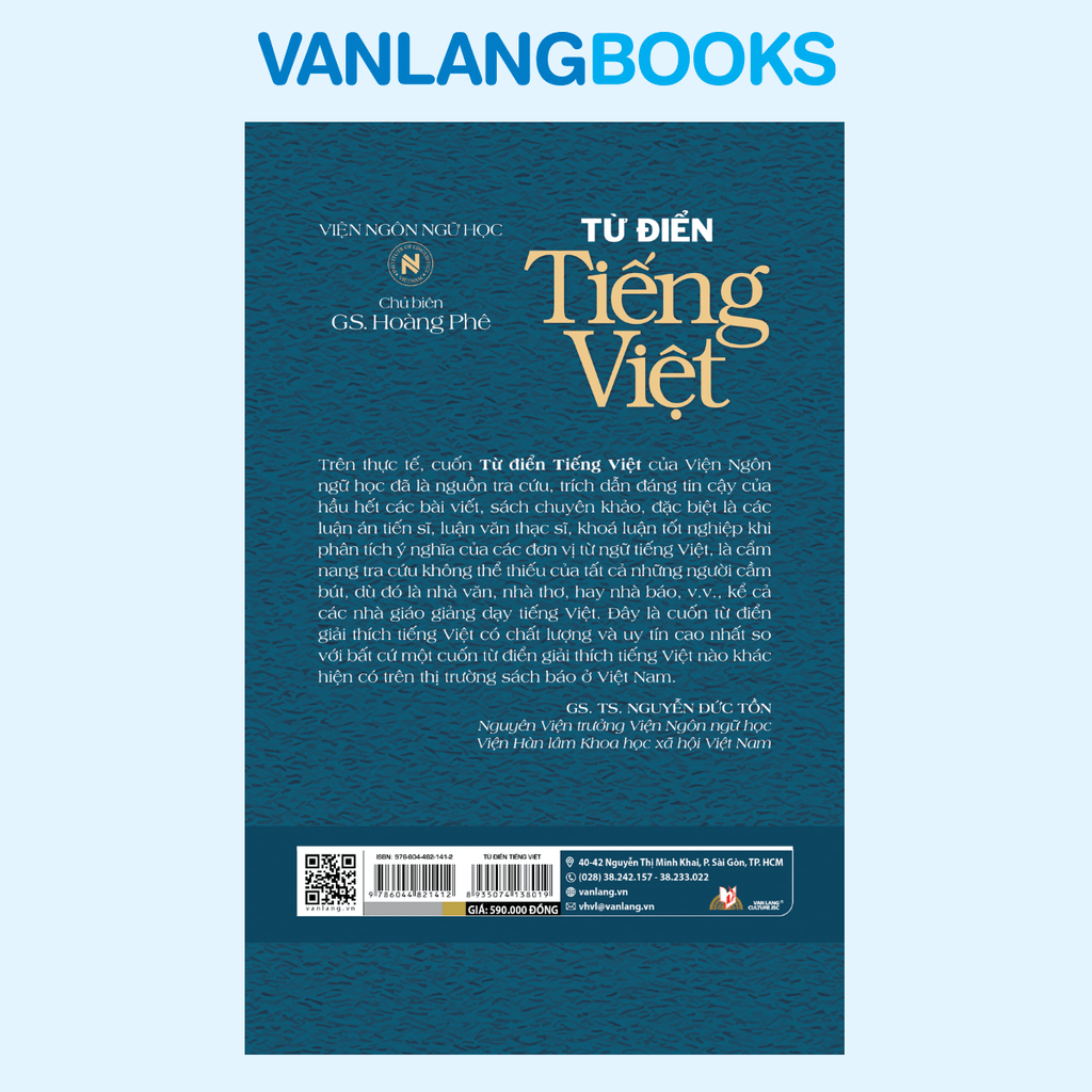 Từ Điển Tiếng Việt – Hoàng Phê (Tái Bản 2025) – Vanlangbooks