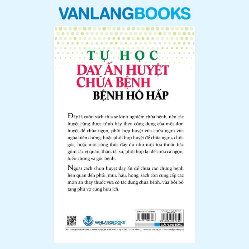 Tự Học Day Ấn Huyệt Chữa Bệnh - Bệnh Hô Hấp - Vanlangbooks