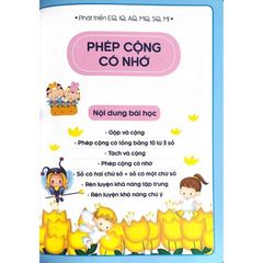 Bé Làm Quen Phép Cộng Có Nhớ - Tư Duy Toán Học Hàn Quốc - Vanlangbooks