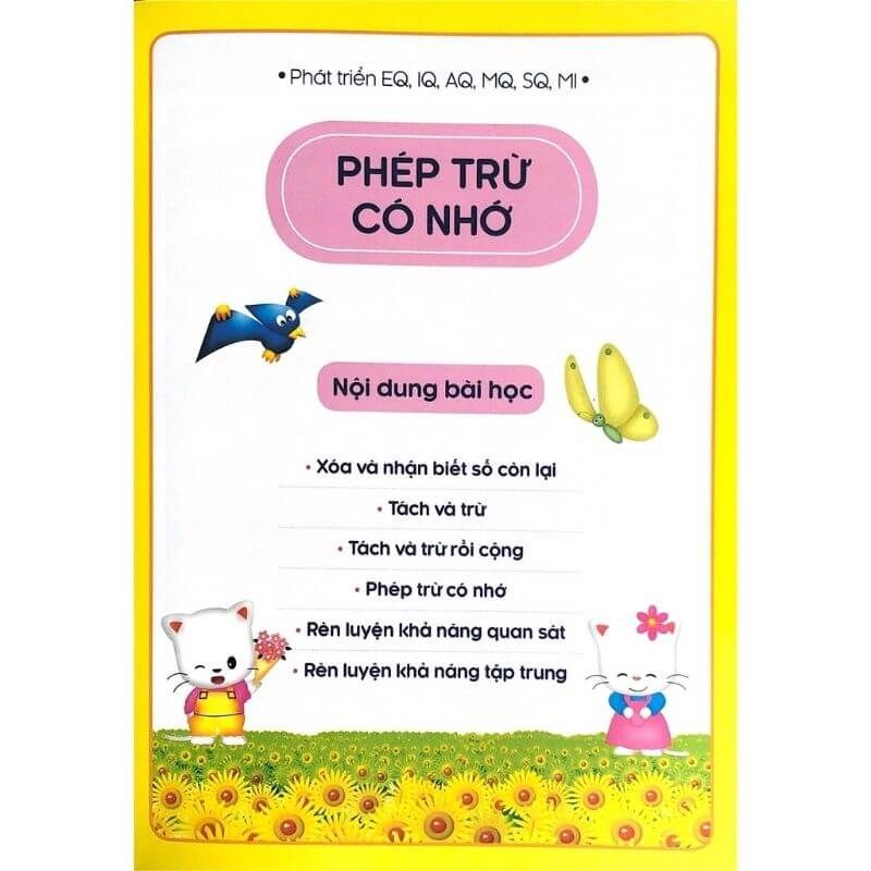 Bé Làm Quen Phép Trừ Có Nhớ -  Tư Duy Toán Học Hàn Quốc - Vanlangbooks