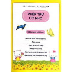 Bé Làm Quen Phép Trừ Có Nhớ -  Tư Duy Toán Học Hàn Quốc - Vanlangbooks