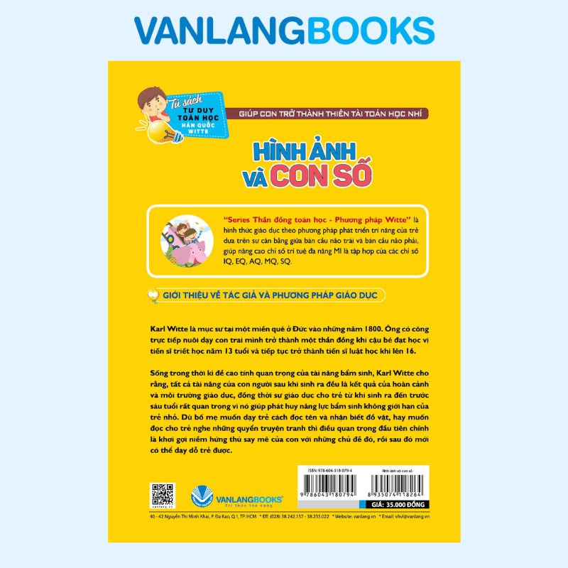 Hình ảnh và con số - Tủ sách tư duy toán học Hàn Quốc - Vanlangbooks