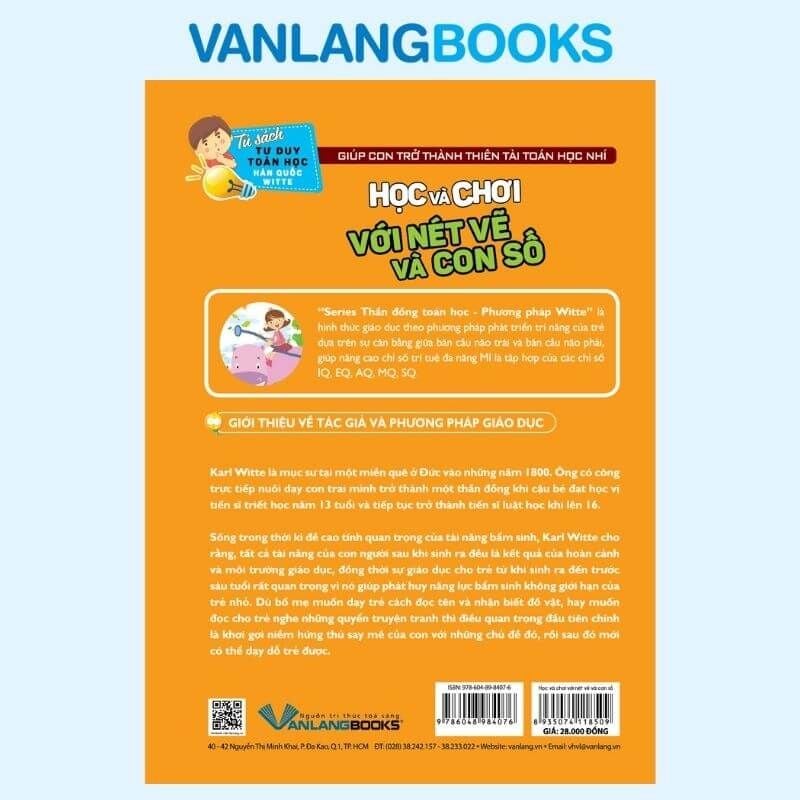 Học Và Chơi Với Nét Vẽ Và Con Số - Tư Duy Toán Học Hàn Quốc - Vanlangbooks