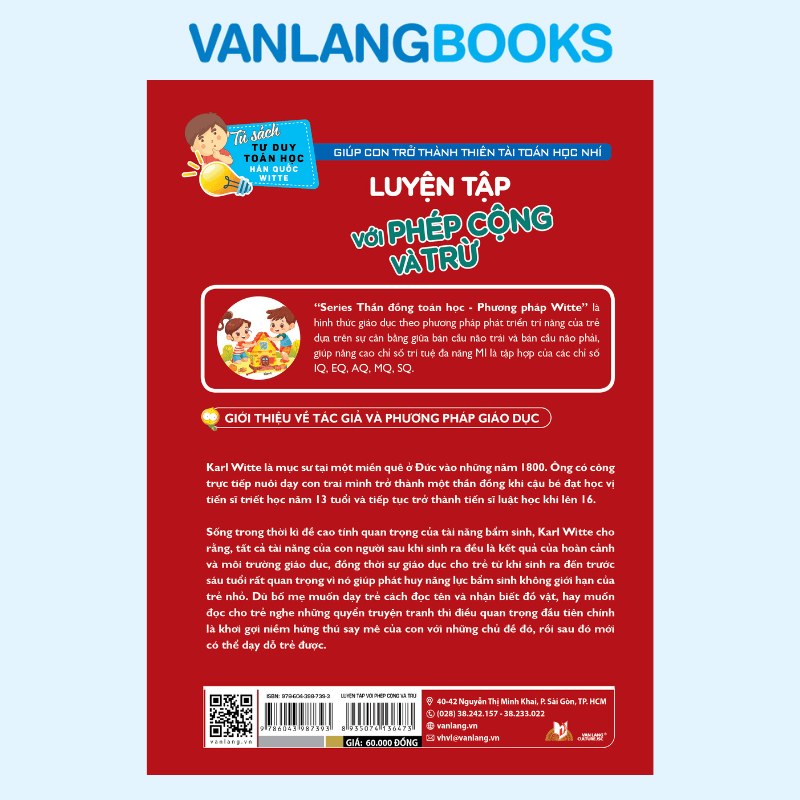 Luyện Tập Với Phép Cộng Và Trừ (Tái Bản 2025) - Tủ Sách Tư Duy Toán Học HQ - Vanlangbooks