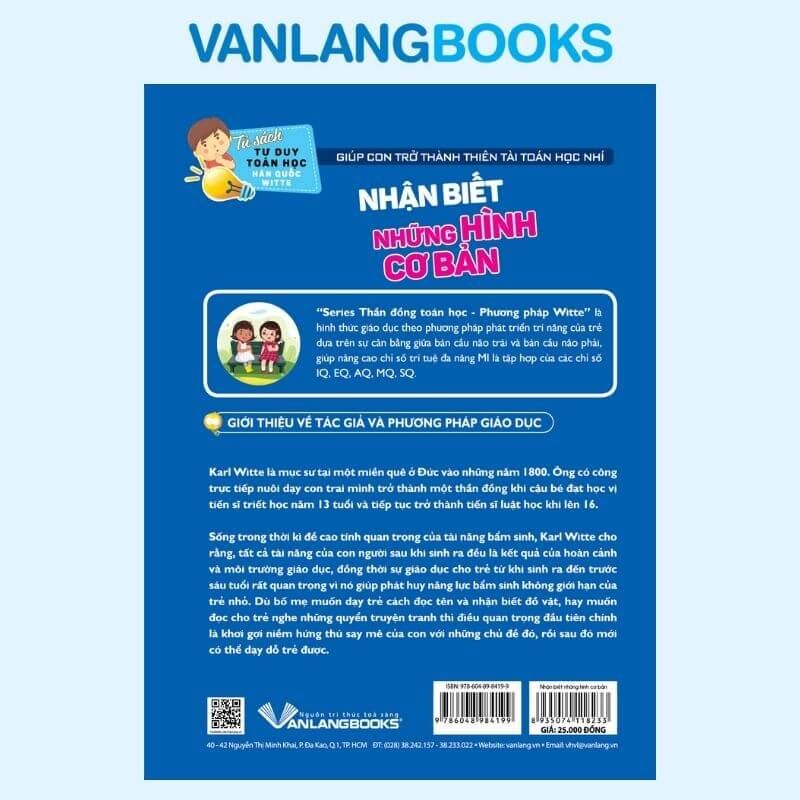 Nhận Biết Những Hình Cơ Bản - Tư Duy Toán Học Hàn Quốc - Vanlangbooks