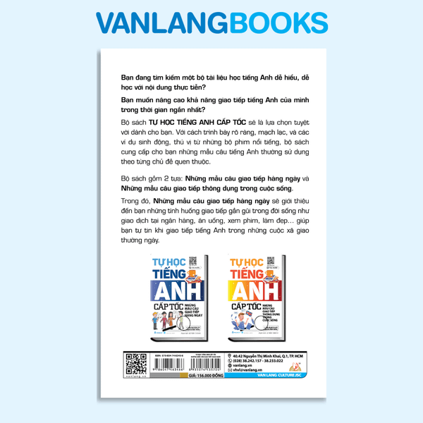 Tự Học Tiếng Anh Cấp Tốc - Những Mẫu Câu Giao Tiếp Hàng Ngày (Tái Bản 2024) - Vanlangbooks