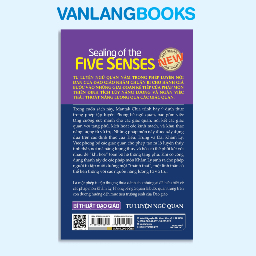 Bí thuật đạo giáo tu luyện ngũ quan ( Tái Bản 2023) - Vanlangbooks