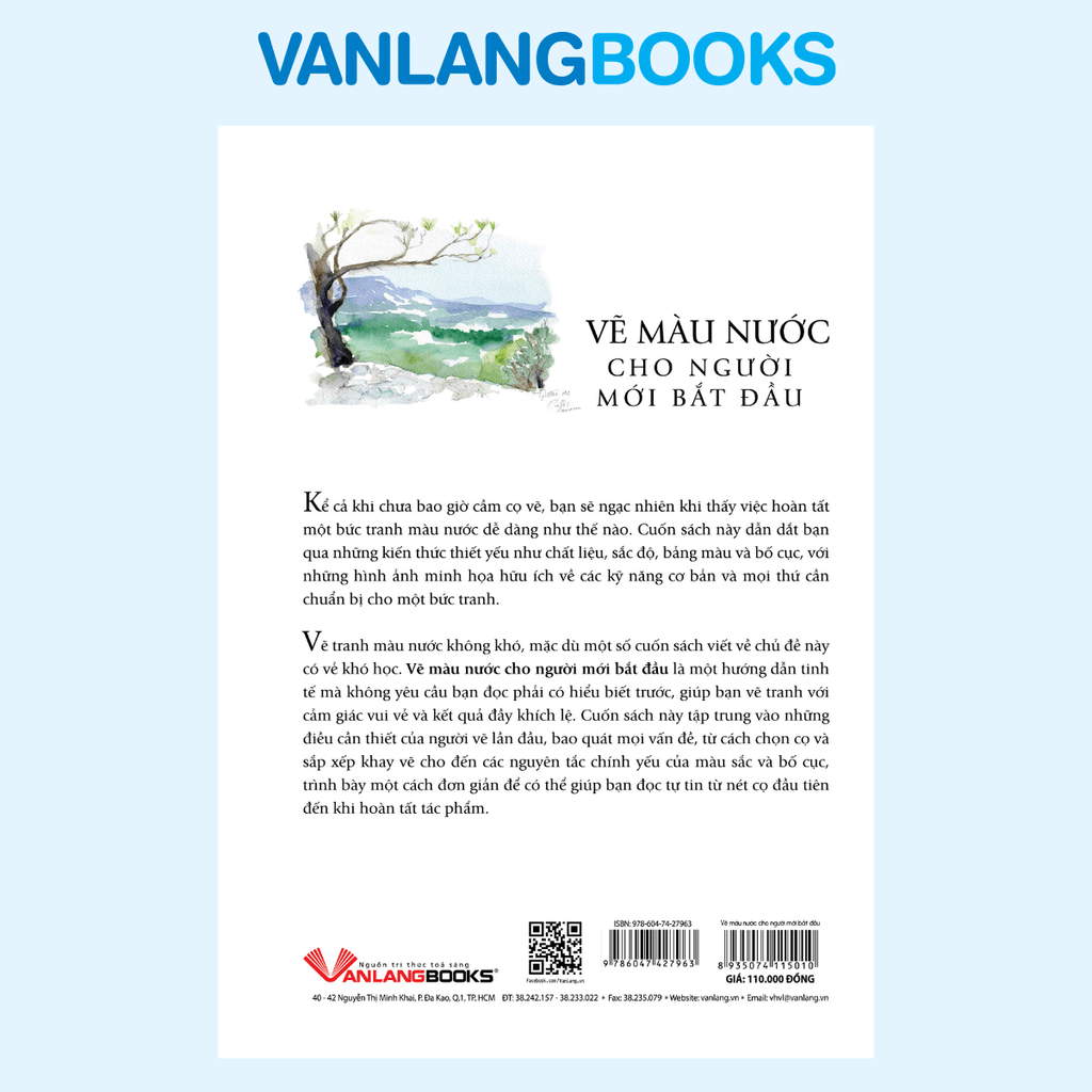Vẽ Tranh Màu Nước Cho Người Mới Bắt Đầu - Vanlangbooks