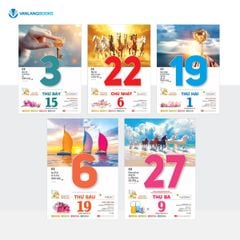 Lịch 2026 Bloc Siêu Cực Đại – Chủ Đề Mã Đáo Thành Công -VL01 | Lịch Tết Treo Tường Cao Cấp Vanlangbooks