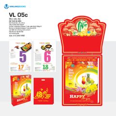 Lịch 2026 Bloc Siêu Đại – Chủ Đề Ẩm Thực Ba Miền VL05c | Lịch Tết Treo Tường Cao Cấp Vanlangbooks