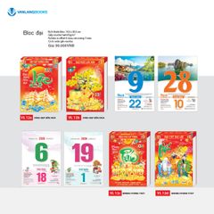 Lịch 2026 Bloc Đại – Bonsai Phong Thủy | Lịch Tết Treo Tường Văn Lang | Mã: VL12d