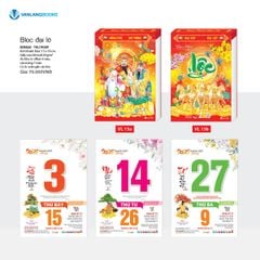 Lịch 2026 Bloc Đại Lỡ – Bonsai Thư Pháp | Lịch Tết Treo Tường Văn Lang | Mã: VL13a