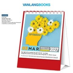 Lịch Bàn 2027 - Tư Duy Tích Cực (Mã: VLLB02A Đỏ) - Vanlangbooks