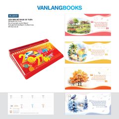 Lịch Bàn 2027 Đế Nhựa 52 Tuần có Note - Chúc Mừng Năm Mới (Mã: VLLB01) - Vanlangbooks