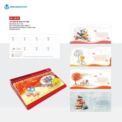 Lịch Bàn 2026 Đế Nhựa 52 Tuần – Việt Nam Thịnh Vượng - VLLB01| Lịch Để Bàn Vanlangbooks