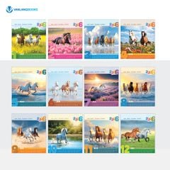 Lịch Bàn 2026 – Mã Đáo Thành Công - VLLB02A | Lịch Để Bàn Cao Cấp Vanlangbooks