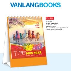 Lịch Bàn 2026 – Mã Đáo Thành Công - VLLB02B | Lịch Để Bàn Cao Cấp Vanlangbooks