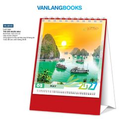Lịch Bàn 2027 - Thế Giới Muôn Màu (Mã: VLLB03A Đỏ) - Vanlangbooks