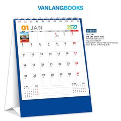 Lịch Bàn 2027 - Thế Giới Muôn Màu (Mã: VLLB03 Xanh) - Vanlangbooks