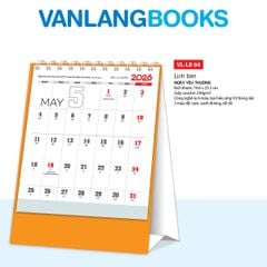 Lịch Bàn 2026 – Ngày Yêu Thương - VLLB04B | Lịch Để Bàn Vanlangbooks