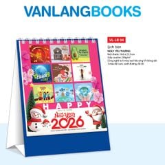 Lịch Bàn 2026 – Ngày Yêu Thương - VLLB04 | Lịch Để Bàn Vanlangbooks