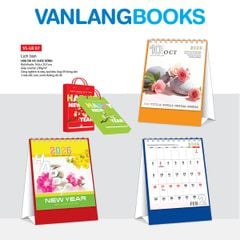 Lịch Bàn 2026 – Hoa Đá Và Cuộc Sống - VLLB07 | Lịch Để Bàn Vanlangbooks