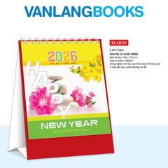 Lịch Bàn 2026 – Hoa Đá Và Cuộc Sống - VLLB07A | Lịch Bàn Vanlangbooks