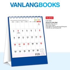 Lịch Bàn 2026 – Hoa Đá Và Cuộc Sống - VLLB07 | Lịch Để Bàn Vanlangbooks