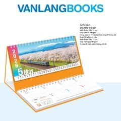 Lịch Bàn 2026 Vanlangbooks - Sắc Màu Thế Giới (VLLB08B) Kèm Note 52 Tuần Tiện Lợi