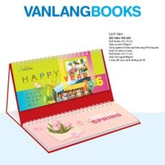 Lịch Bàn 2026 Vanlangbooks - Sắc Màu Thế Giới (VLLB08A) Kèm Note 52 Tuần Tiện Lợi