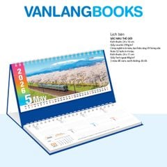 Lịch Bàn 2026 Vanlangbooks - Sắc Màu Thế Giới (VLLB08) Kèm Note 52 Tuần Tiện Lợi