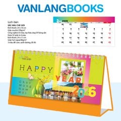 Lịch Bàn 2026 Vanlangbooks - Sắc Màu Thế Giới (VLLB09B) - Cam