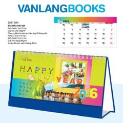 Lịch Bàn 2026 Vanlangbooks - Sắc Màu Thế Giới (VLLB09) -Xanh