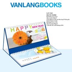 Lịch Bàn 2026 Vanlangbooks - Hoa Yêu Thương (VLLB10) Kèm Note 52 Tuần Tiện Lợi