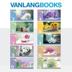 Lịch Bàn 2026 Vanlangbooks - Hoa Yêu Thương (VLLB11B) - Cam