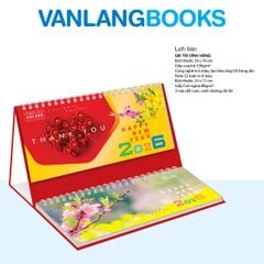 Lịch Bàn 2026 Vanlangbooks - Giá Trị Vĩnh Hằng (VLLB12A) Kèm Note 52 Tuần Tiện Lợi - Đỏ