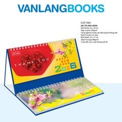 Lịch Bàn 2026 Vanlangbooks - Giá Trị Vĩnh Hằng (VLLB12) Kèm Note 52 Tuần Tiện Lợi - Xanh